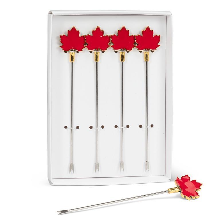 Maple Leaf Cocktail Pick Set