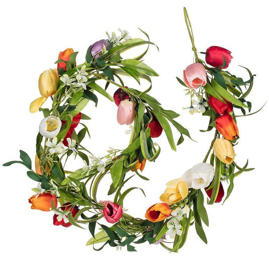 Multicolour Tulip Garland