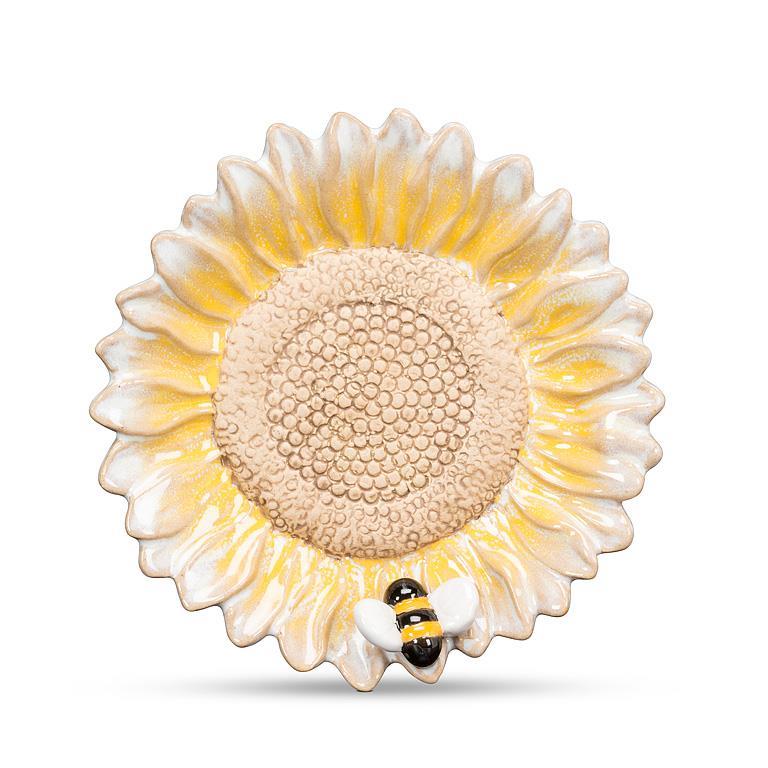 Flower & Bee Candle/Wine Base