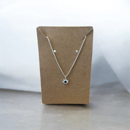 Mini Starburst Necklace with Gemstones