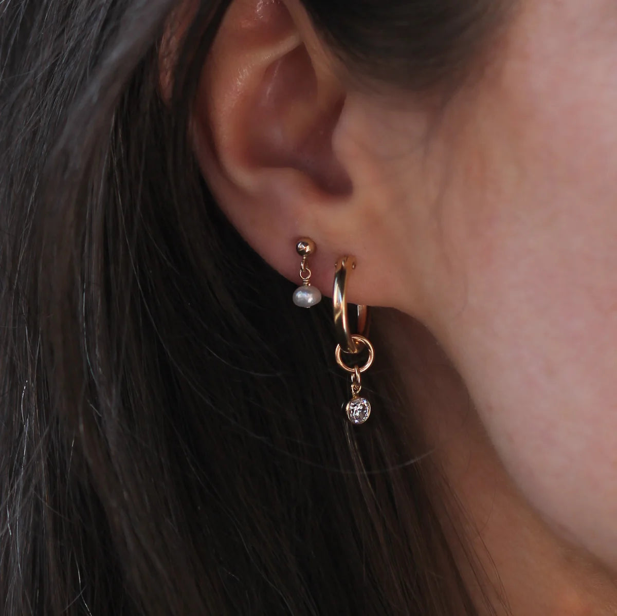 Billie Hoop Earrings Gold