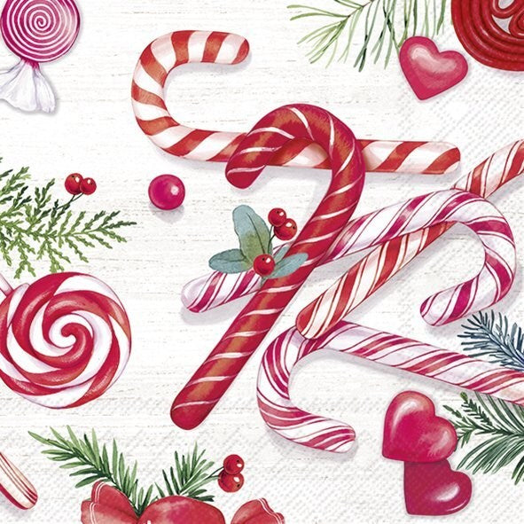 Serviettes cocktail d'hiver et de vacances