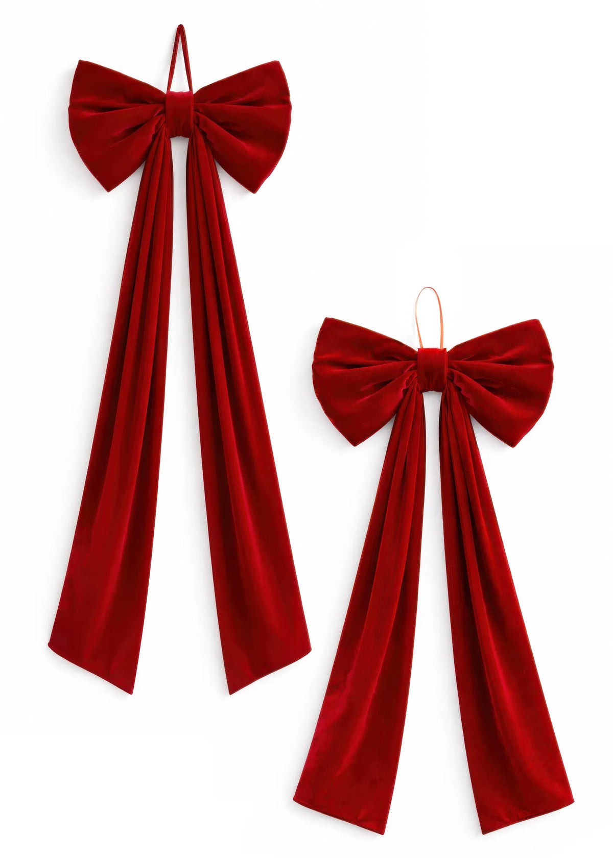 Large Dark Red Velvet Bow