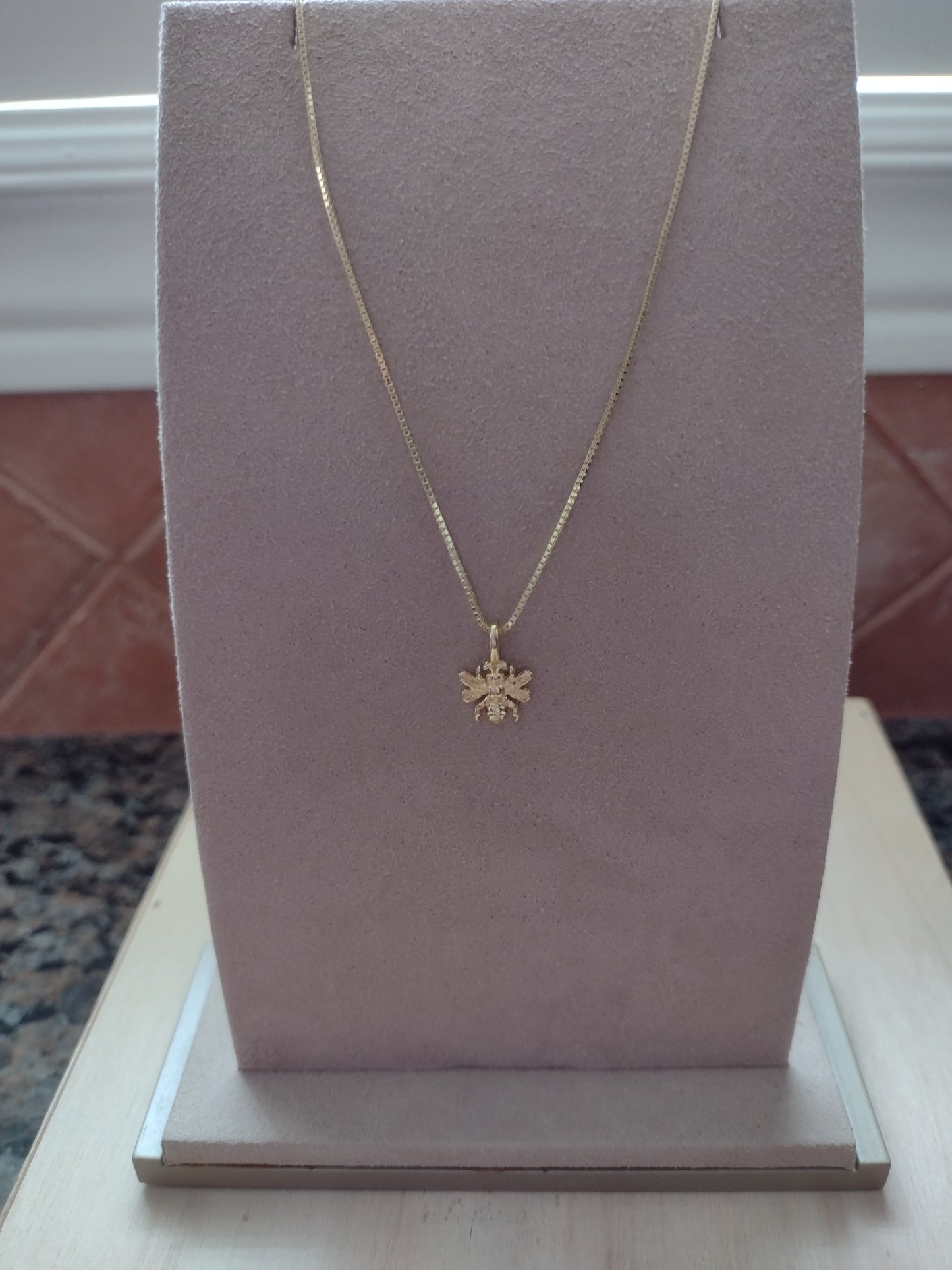 Gold Filled Bee Necklace