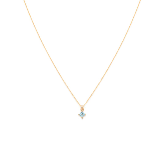 Mini Diana Necklace Swiss Blue Topaz