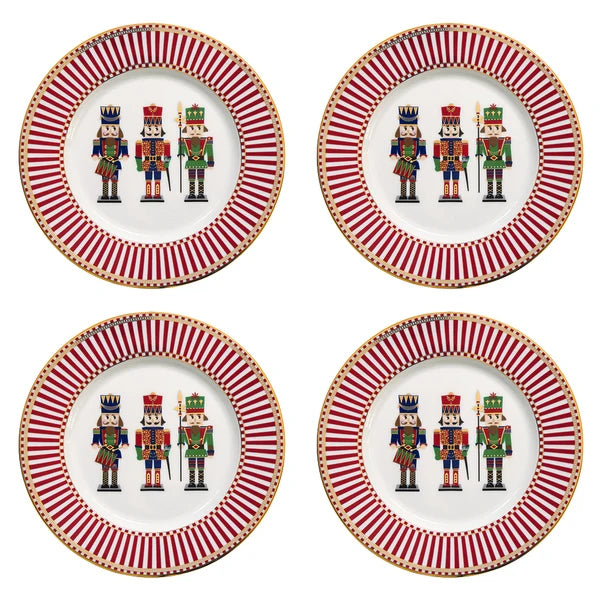 Nutcracker Set of 4 Dessert Plates