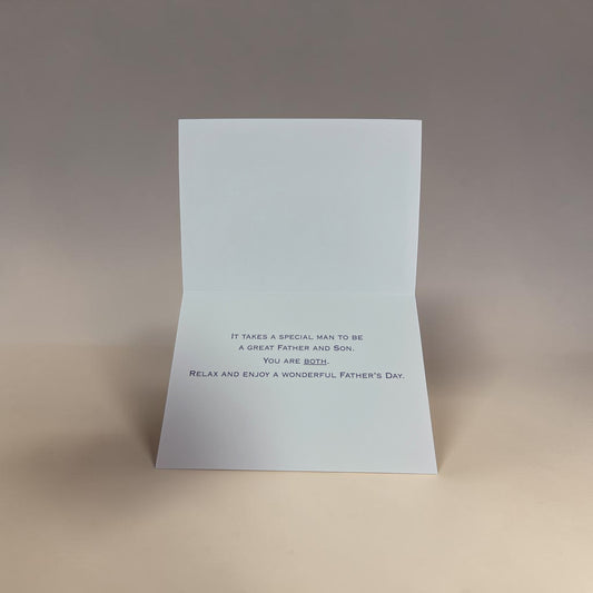 On Dads Shoulders (For Son) - Father's Day Card