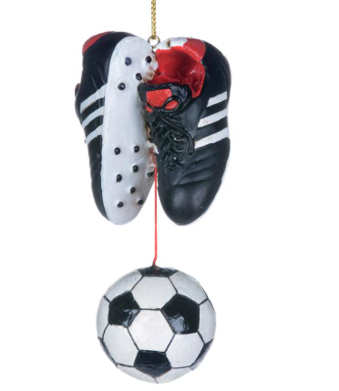 Soccer Shoes & Ball Ornament