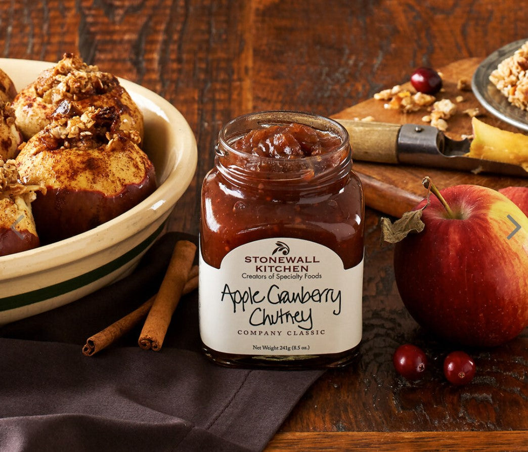 Chutney aux pommes et aux canneberges