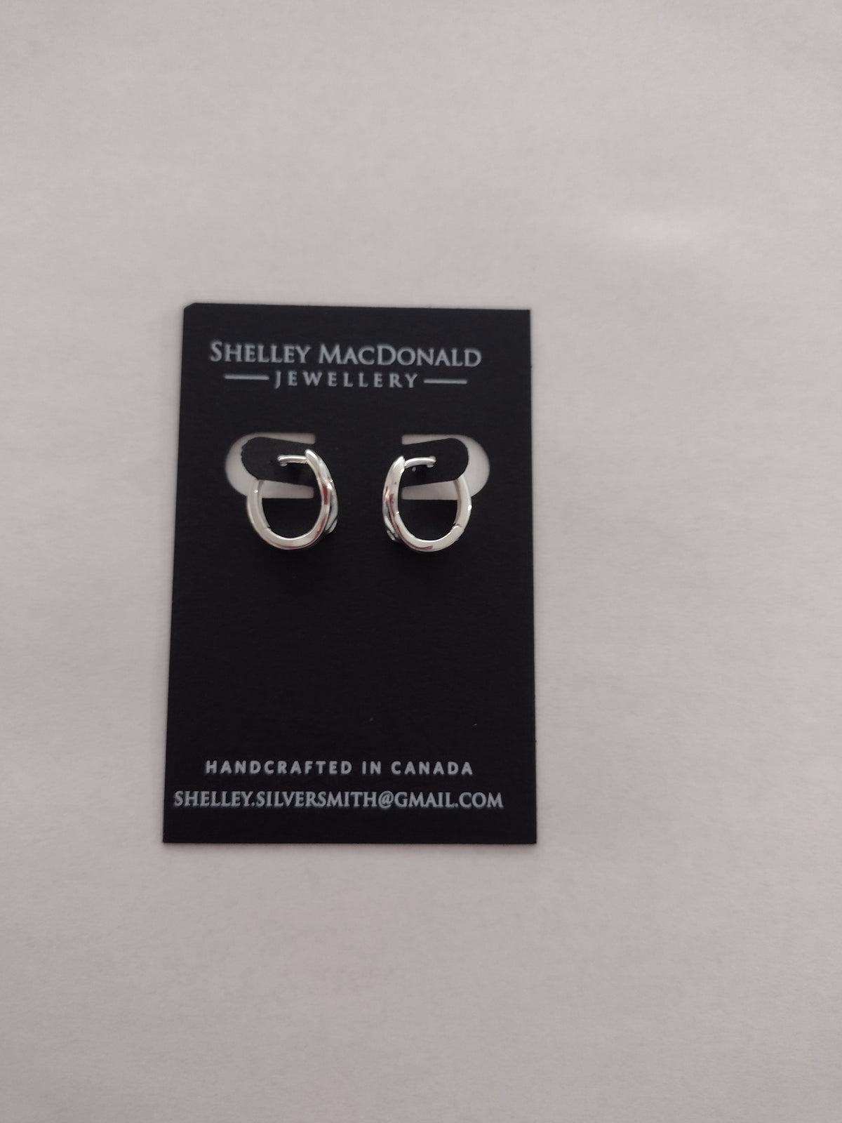 Thick Glacier Hoop Earrings