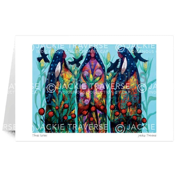 Three Sisters Matted and Framed Artwork