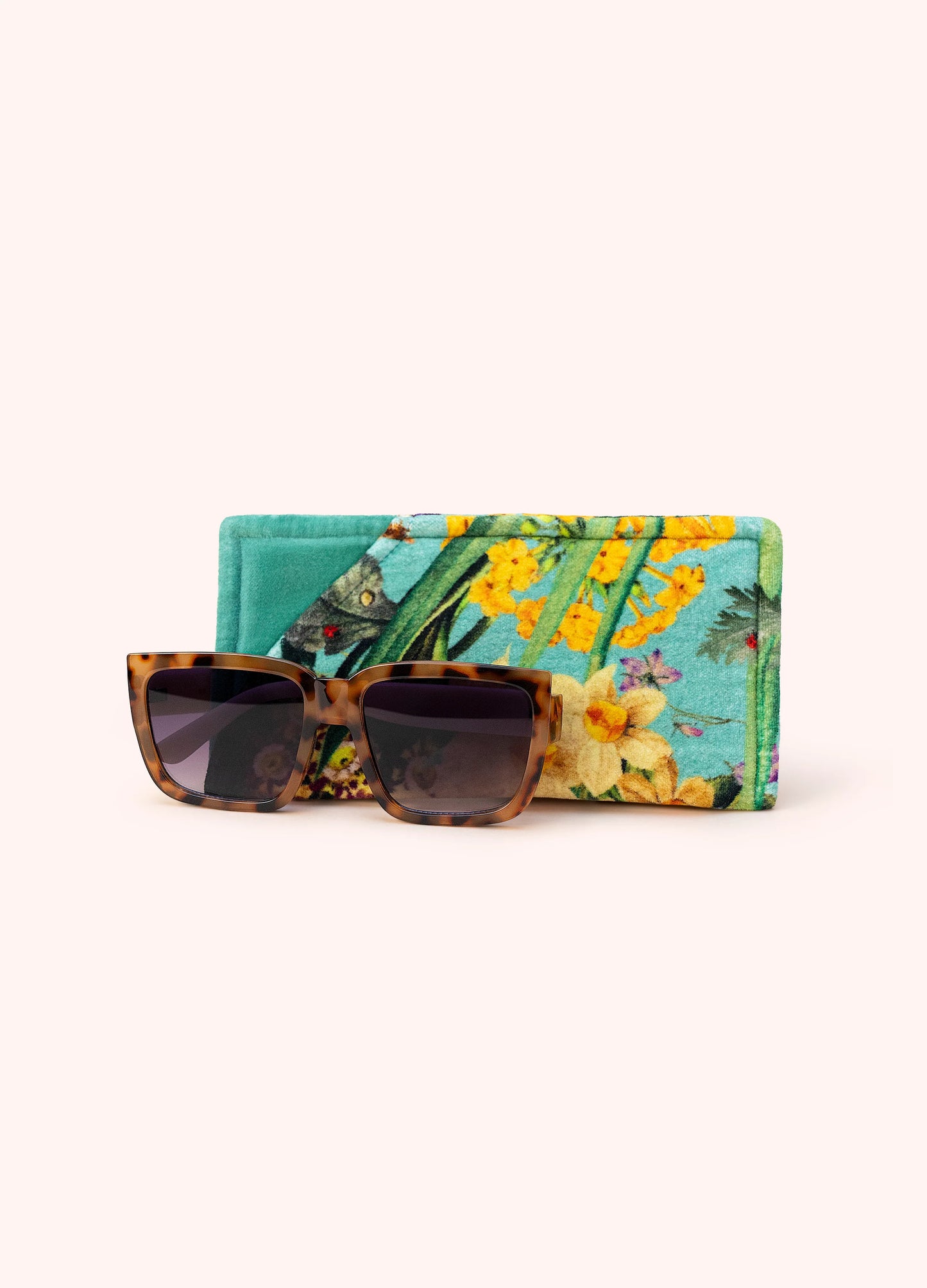 Velvet Sunglasses Pouch Spring Flora
