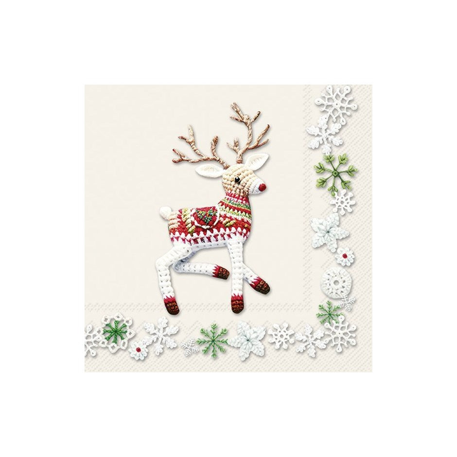 Serviettes cocktail d'hiver et de vacances