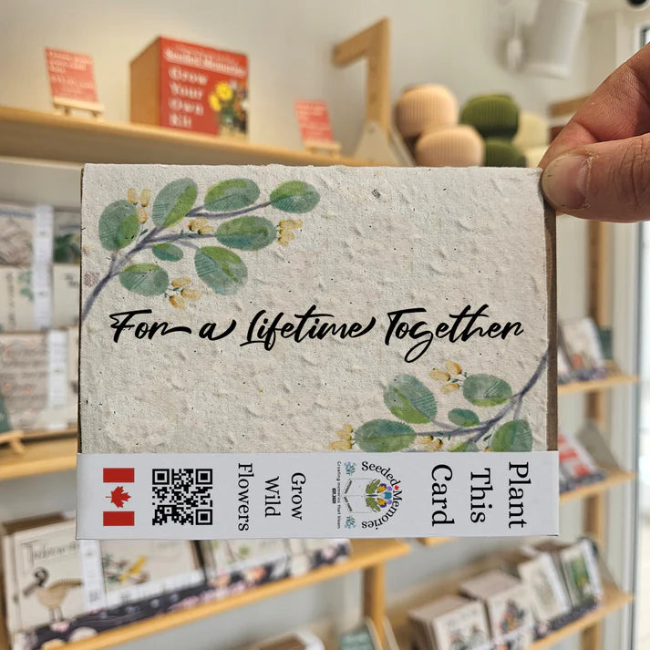 Seeded Paper Love Card - For a Lifetime Together