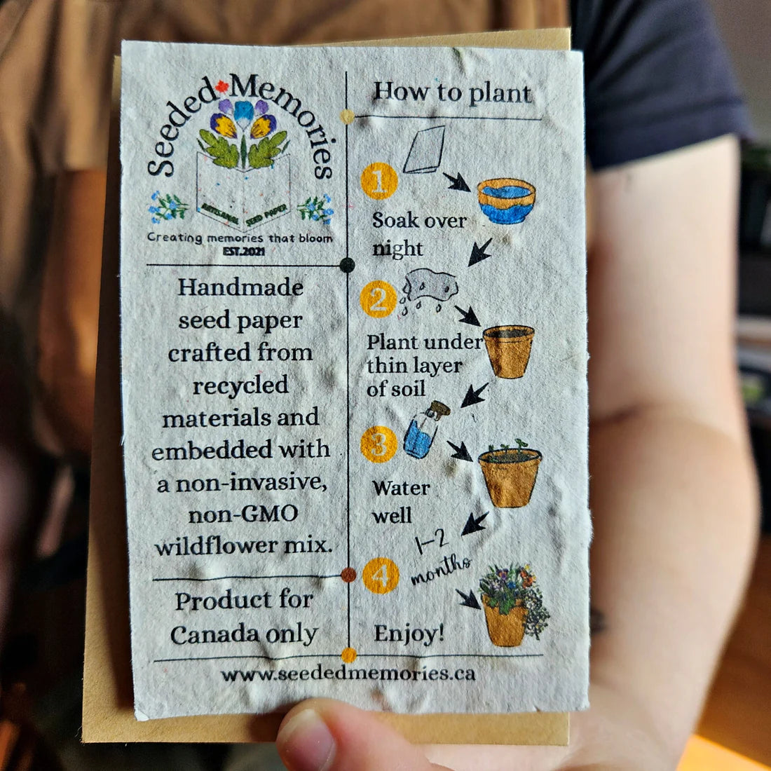Seeded Paper Mini Card - Let the Butterflies Guide You