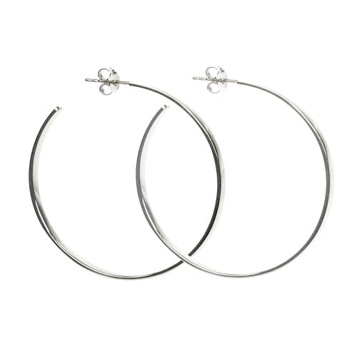 Medium Thick Hoop Earring