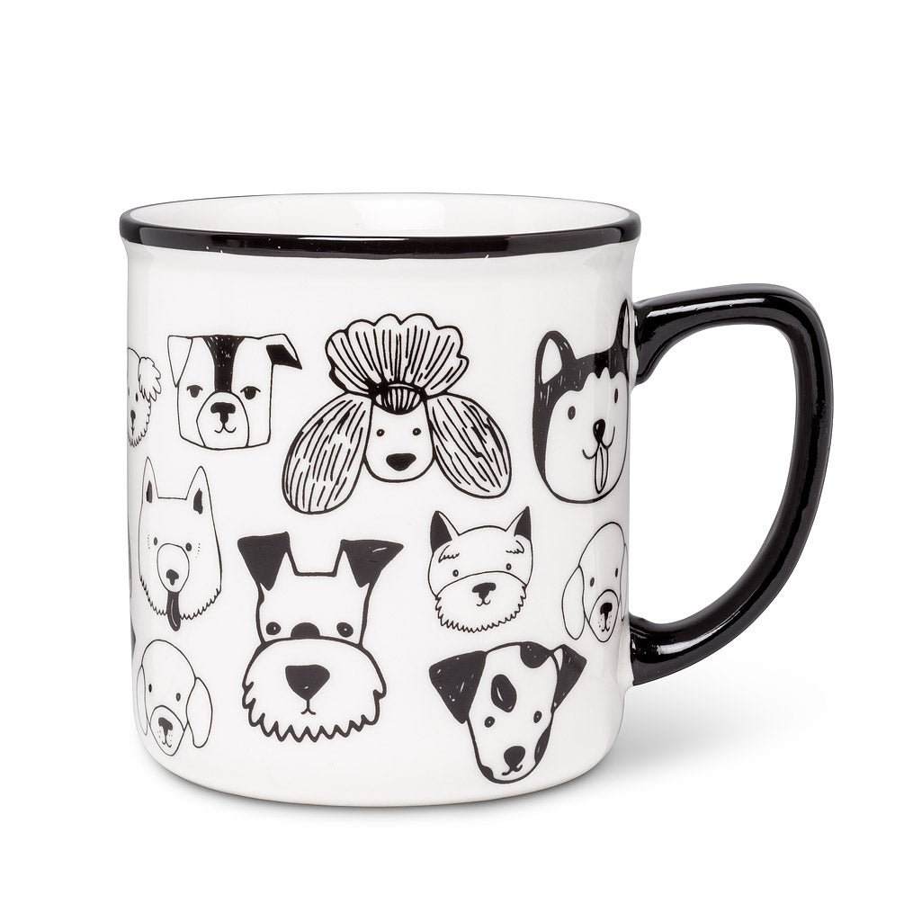 Tasse simple de visages de chien
