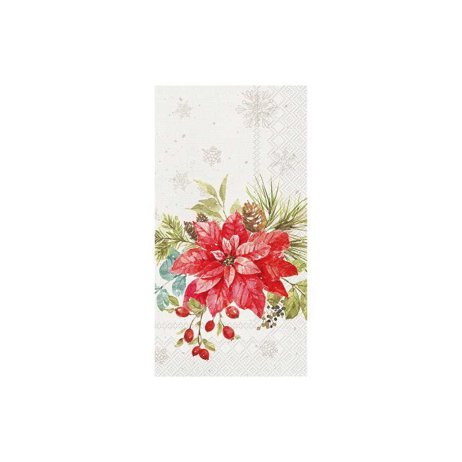 Serviette d'invité ou de buffet d'hiver et de vacances