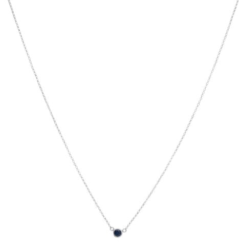 Collier Comino Saphir Bleu