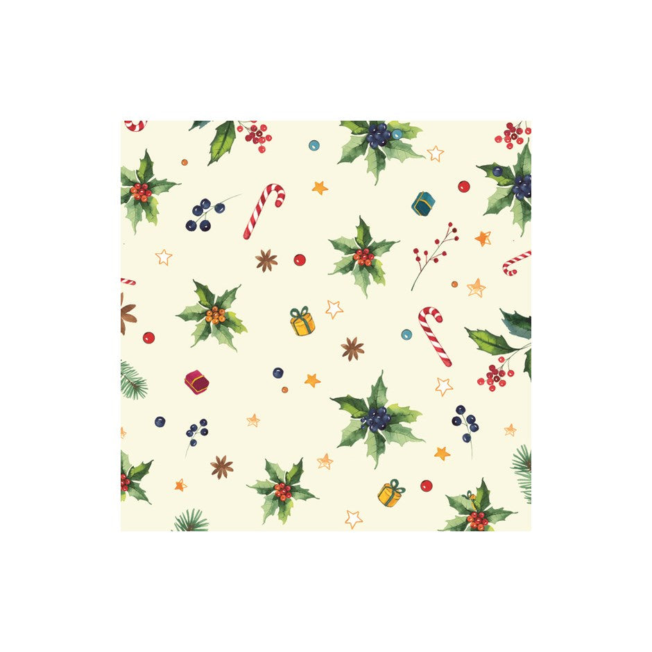 Serviettes cocktail d'hiver et de vacances