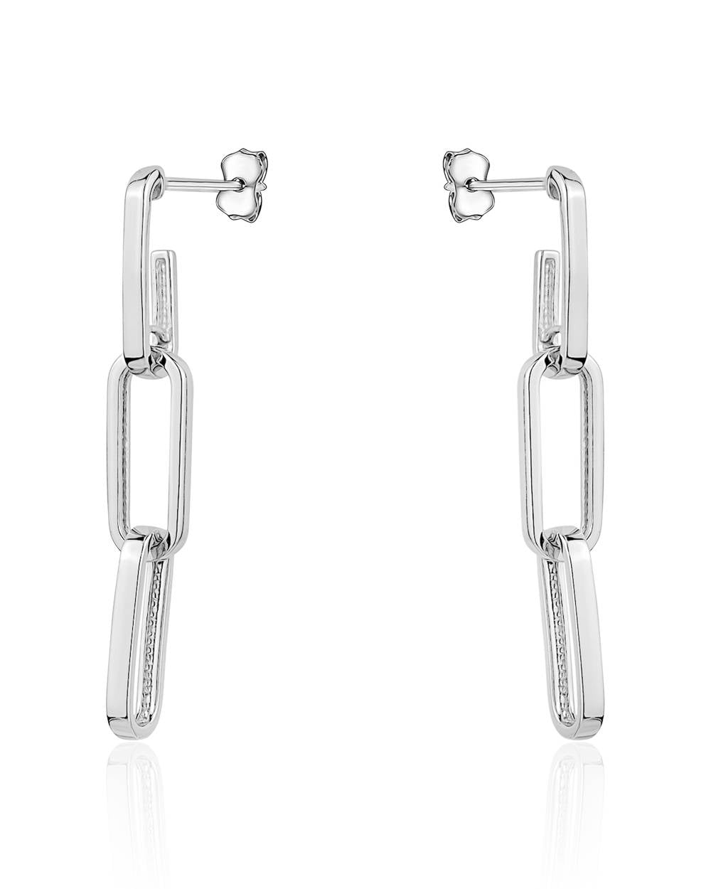 Boucles d'oreilles à maillons de chaîne