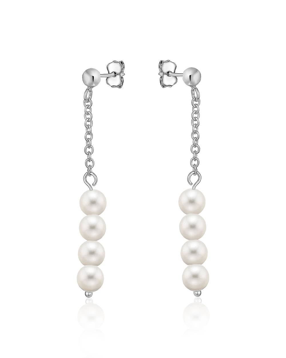 Boucles d'oreilles créoles 925 avec CZ blanc