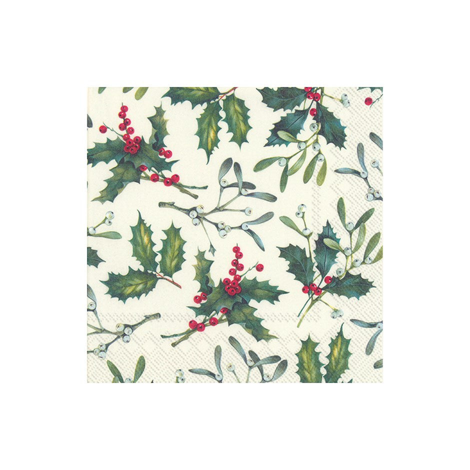 Serviettes cocktail d'hiver et de vacances