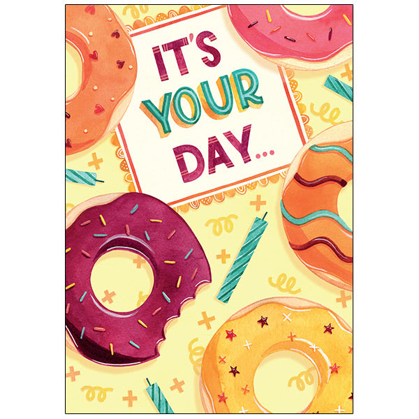 Donut Hold Back - Carte d'anniversaire