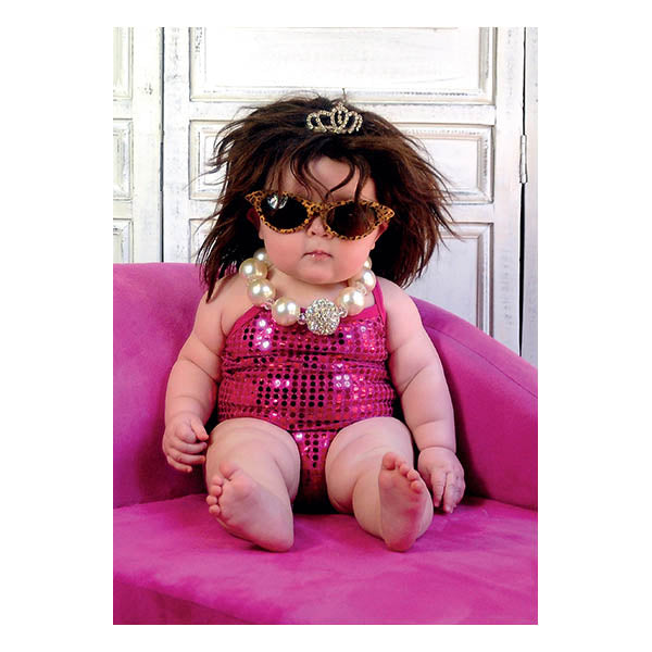 Baby Glam Princess - Carte d'anniversaire