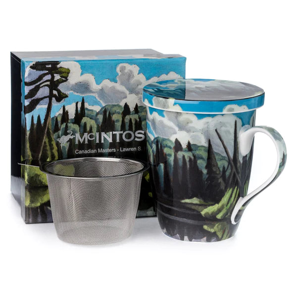 Harris Lake in Algonquin Park Mug avec infuseur et couvercle