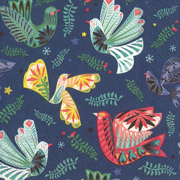 Serviettes de table d'hiver et de vacances