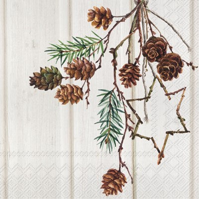 Serviettes cocktail d'hiver et de vacances