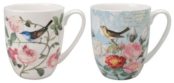 Bird Garden Mug set of 2
