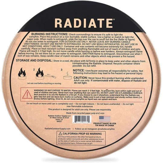 Feu de camp portatif Radiate