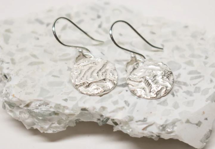 Boucles d'Oreilles Pendantes Topographiques Large