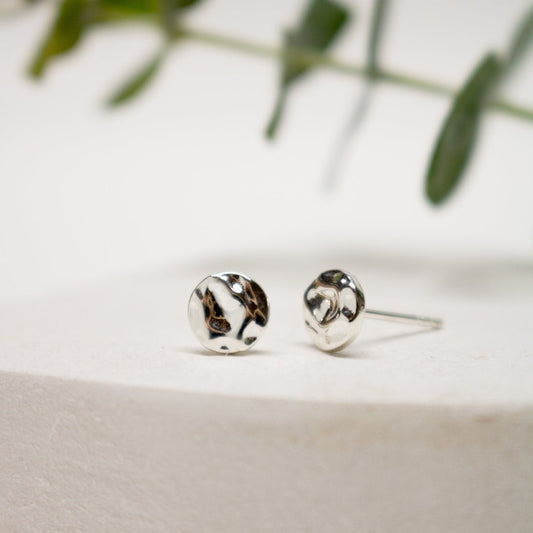 Boucles d'oreilles clous topographiques