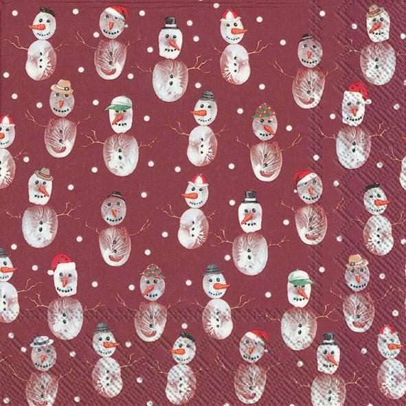 Serviettes cocktail d'hiver et de vacances