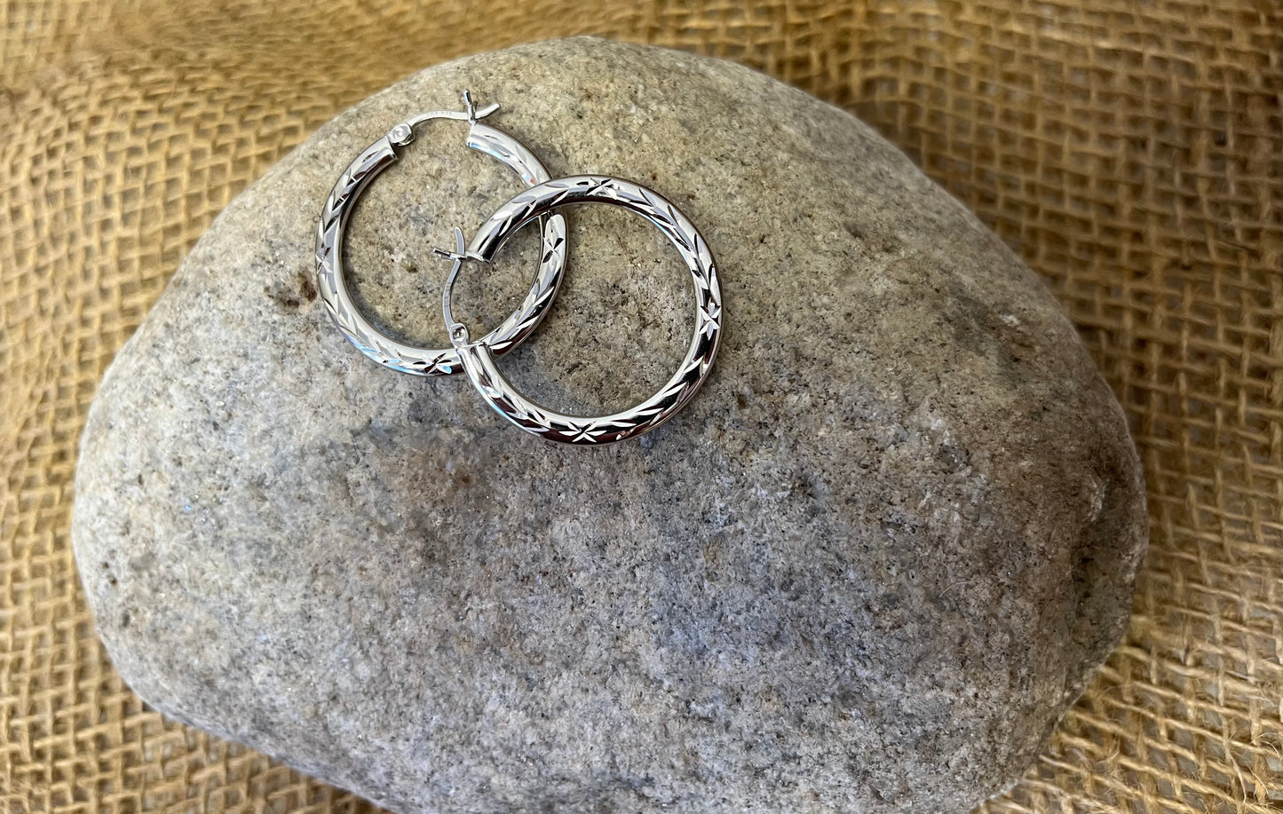 Boucles d'oreilles taille diamant