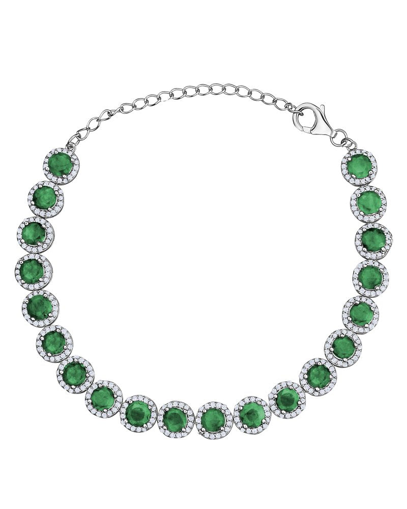 Bracelet Tennis Emeraude