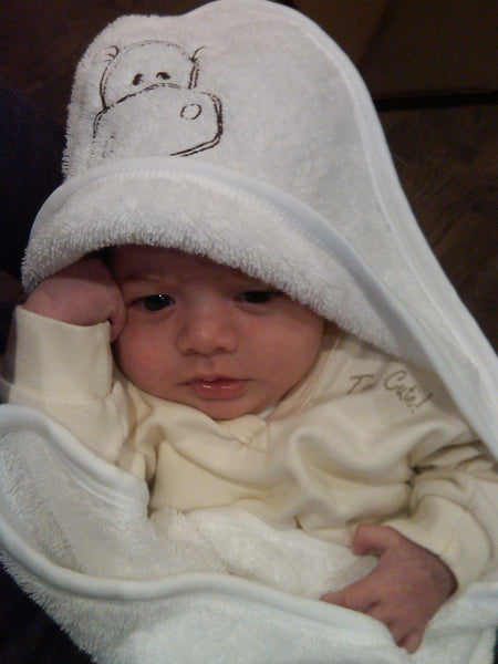 Serviette de bain à capuche