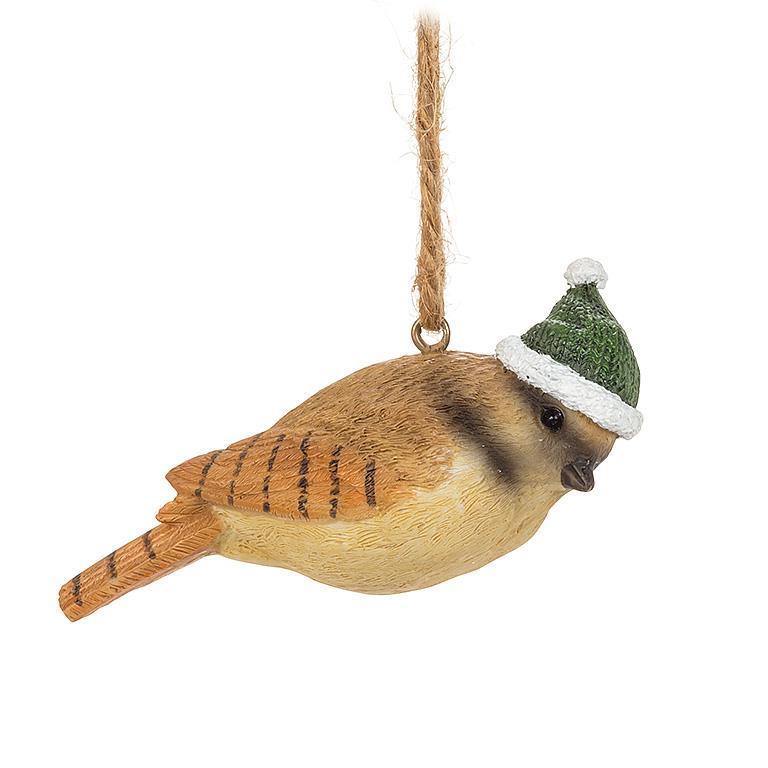 Winter Dress Bird Ornament