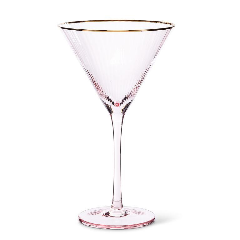 Optic Martini with Gold Rim