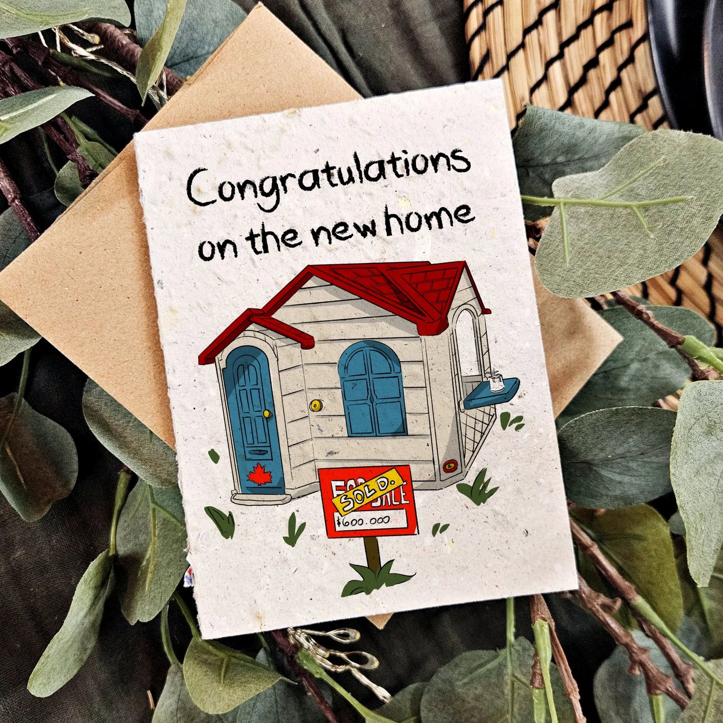 Seeded Paper Card - New Home Congratulations