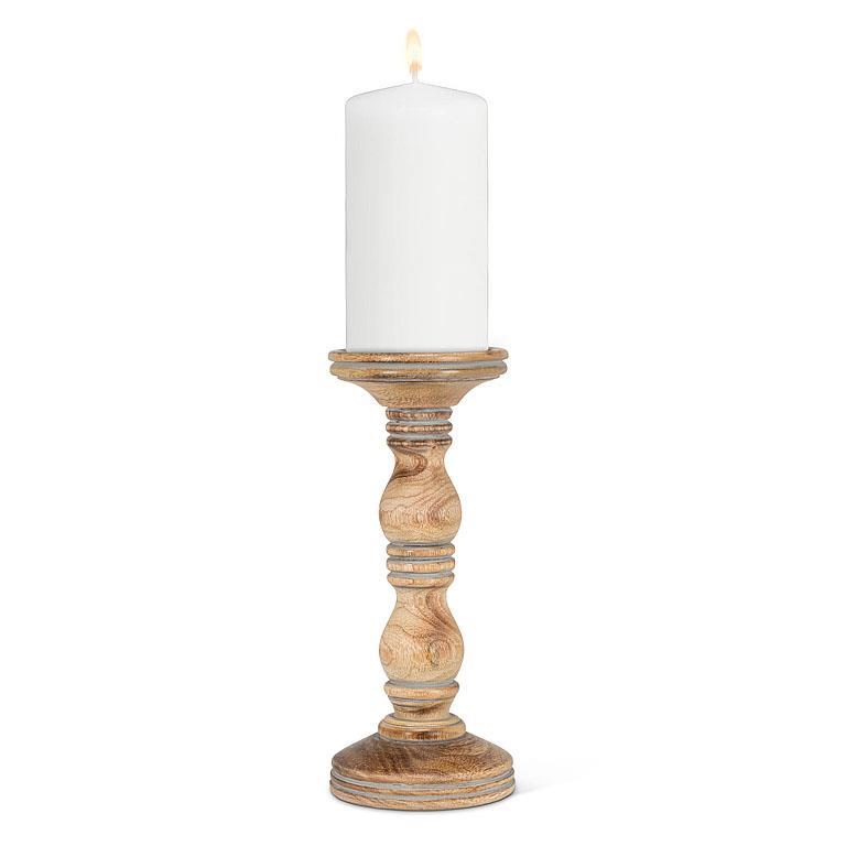 Turned Pillar Candle Holder