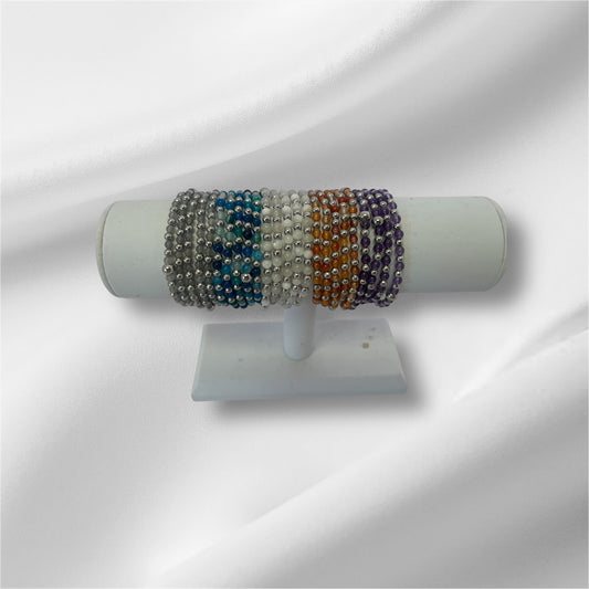 Beaded Bracelet 4mm  - Made in Canada