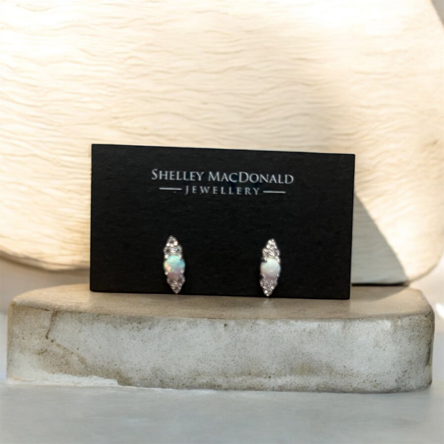 Opal Filigree Studs