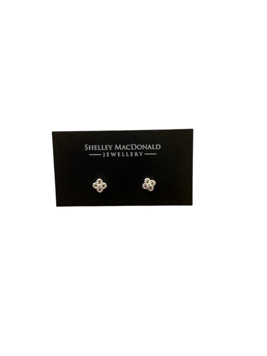 Clover Studs with Stones