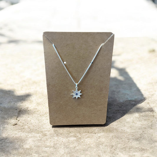 Star Pendant with Tanzanite