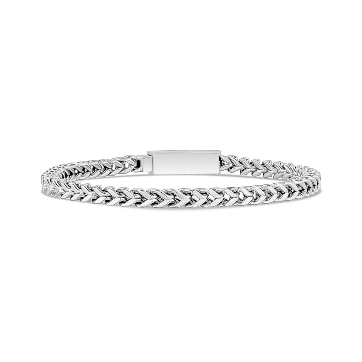 4mm Franco Link Steel Bracelet