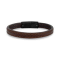 Modern Belt Leather Bracelet Brown (8mm)